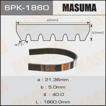 MASUMA 6PK-1860 - Ķīļrievu siksna adetalas.lv