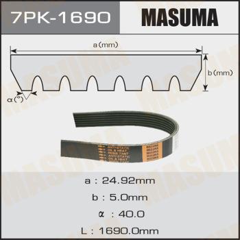 MASUMA 7PK-1690 - Ķīļrievu siksna adetalas.lv