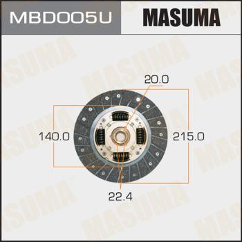 MASUMA MBD005U - Sajūga disks adetalas.lv