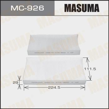 MASUMA MC-926 - Filtrs, Salona telpas gaiss adetalas.lv