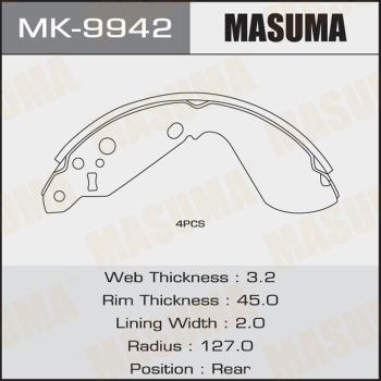 MASUMA MK-9942 - Bremžu loku komplekts adetalas.lv