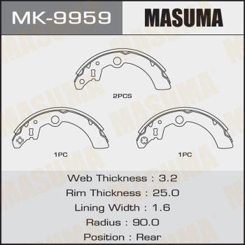 MASUMA MK-9959 - Bremžu loku komplekts adetalas.lv