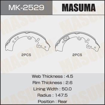 MASUMA MK-2529 - Bremžu loku komplekts adetalas.lv