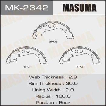 MASUMA MK-2342 - Bremžu loku komplekts adetalas.lv