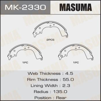 MASUMA MK-2330 - Bremžu loku komplekts adetalas.lv