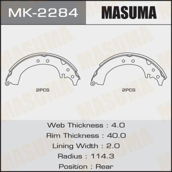 MASUMA MK-2284 - Bremžu loku komplekts adetalas.lv