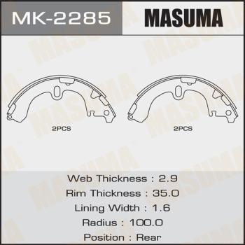 MASUMA MK-2285 - Bremžu loku komplekts adetalas.lv