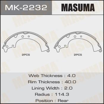 MASUMA MK-2232 - Bremžu loku komplekts adetalas.lv