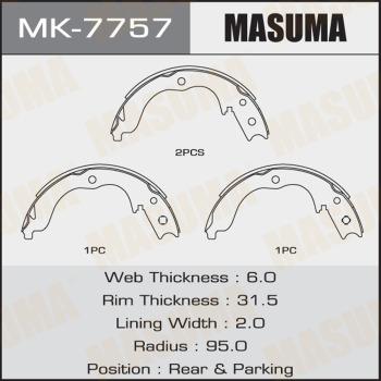 MASUMA MK-7757 - Bremžu loku komplekts adetalas.lv