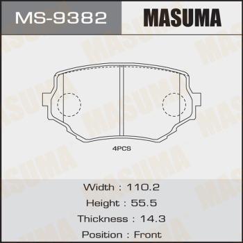 MASUMA MS-9382 - Bremžu loku komplekts adetalas.lv