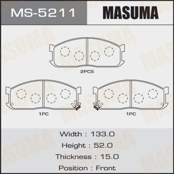 MASUMA MS-5211 - Bremžu loku komplekts adetalas.lv