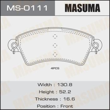 MASUMA MS-0111 - Bremžu loku komplekts adetalas.lv