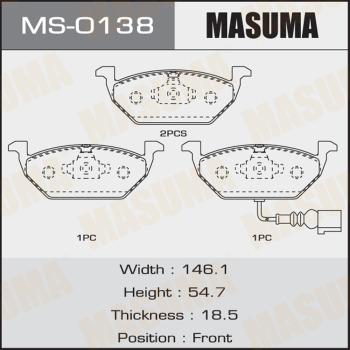 MASUMA MS-0138 - Bremžu loku komplekts adetalas.lv