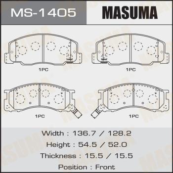 MASUMA MS-1405 - Bremžu loku komplekts adetalas.lv