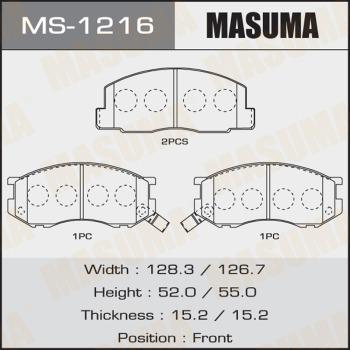 MASUMA MS-1216 - Bremžu loku komplekts adetalas.lv