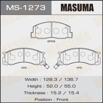 MASUMA MS-1273 - Bremžu loku komplekts adetalas.lv