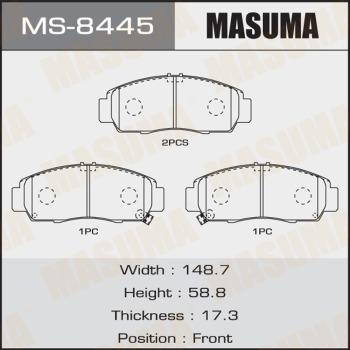 MASUMA MS-8445 - Bremžu loku komplekts adetalas.lv