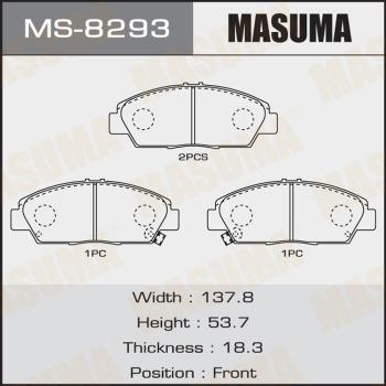 MASUMA MS-8293 - Bremžu loku komplekts adetalas.lv