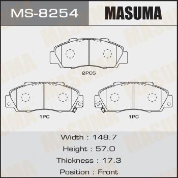 MASUMA MS-8254 - Bremžu loku komplekts adetalas.lv