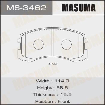 MASUMA MS-3462 - Bremžu loku komplekts adetalas.lv