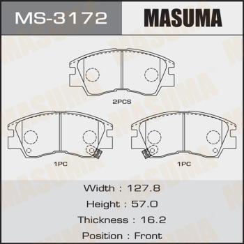 MASUMA MS-3172 - Bremžu loku komplekts adetalas.lv