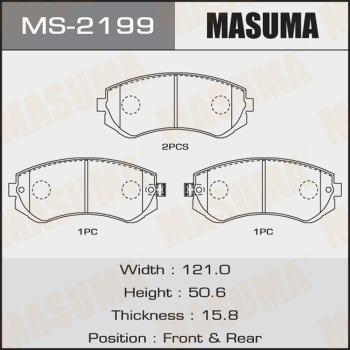 MASUMA MS-2199 - Bremžu loku komplekts adetalas.lv