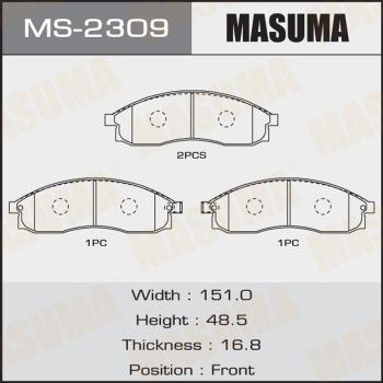 MASUMA MS-2309 - Bremžu loku komplekts adetalas.lv