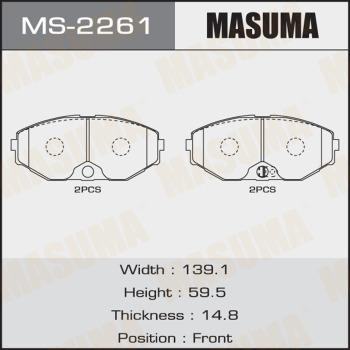 MASUMA MS-2261 - Bremžu loku komplekts adetalas.lv