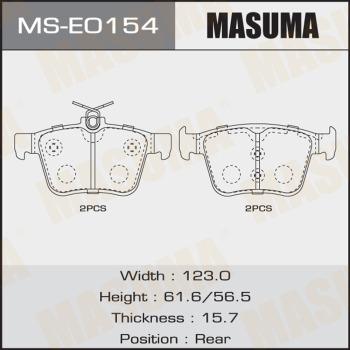 MASUMA MS-E0154 - Bremžu loku komplekts adetalas.lv