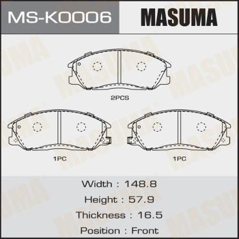 MASUMA MS-K0006 - Bremžu loku komplekts adetalas.lv