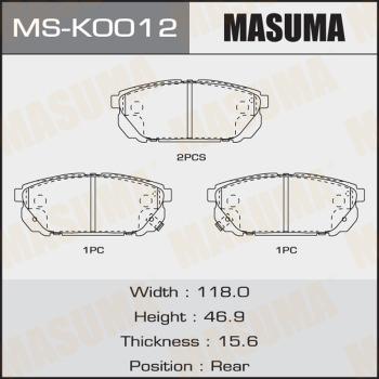 MASUMA MS-K0012 - Bremžu loku komplekts adetalas.lv