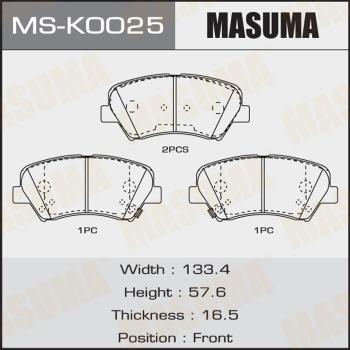 MASUMA MS-K0025 - Bremžu loku komplekts adetalas.lv