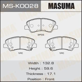 MASUMA MS-K0028 - Bremžu loku komplekts adetalas.lv