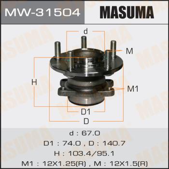 MASUMA MW31504 - Riteņa rumba adetalas.lv