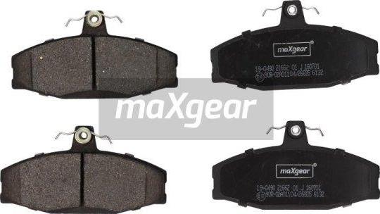 Maxgear 19-0490 - Bremžu uzliku kompl., Disku bremzes adetalas.lv