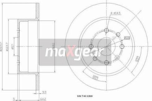 Maxgear 19-0788MAX - Bremžu diski adetalas.lv