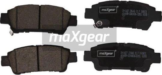 Maxgear 19-1427 - Bremžu uzliku kompl., Disku bremzes adetalas.lv