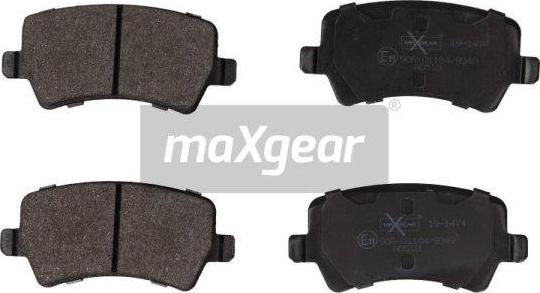 Maxgear 19-1474 - Bremžu uzliku kompl., Disku bremzes adetalas.lv