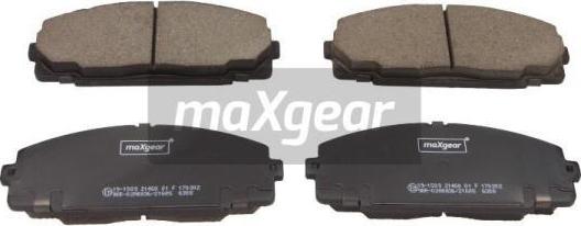 Maxgear 19-1509 - Bremžu uzliku kompl., Disku bremzes adetalas.lv