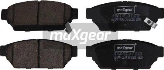 Maxgear 19-1146 - Bremžu uzliku kompl., Disku bremzes adetalas.lv