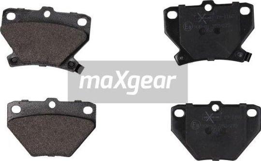 Maxgear 19-1160 - Bremžu uzliku kompl., Disku bremzes adetalas.lv