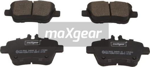 Maxgear 19-3002 - Bremžu uzliku kompl., Disku bremzes adetalas.lv