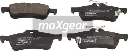 Maxgear 19-3015 - Bremžu uzliku kompl., Disku bremzes adetalas.lv