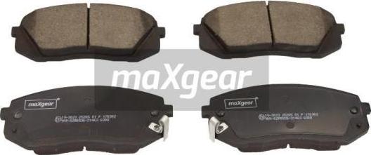 Maxgear 19-3023 - Bremžu uzliku kompl., Disku bremzes adetalas.lv