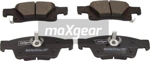 Maxgear 19-3022 - Bremžu uzliku kompl., Disku bremzes adetalas.lv