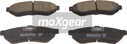 Maxgear 19-2969 - Bremžu uzliku kompl., Disku bremzes adetalas.lv