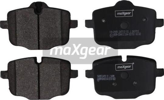 Maxgear 19-2905 - Bremžu uzliku kompl., Disku bremzes adetalas.lv