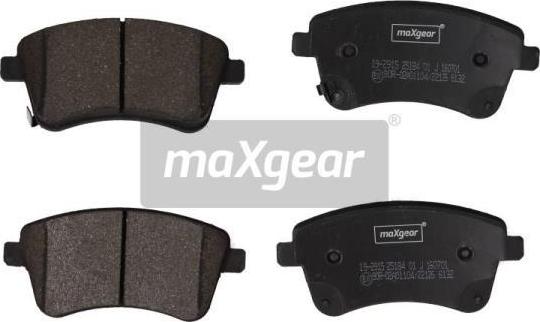 Maxgear 19-2915 - Bremžu uzliku kompl., Disku bremzes adetalas.lv