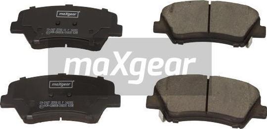 Maxgear 19-2927 - Bremžu uzliku kompl., Disku bremzes adetalas.lv