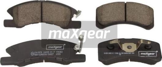 Maxgear 19-2978 - Bremžu uzliku kompl., Disku bremzes adetalas.lv